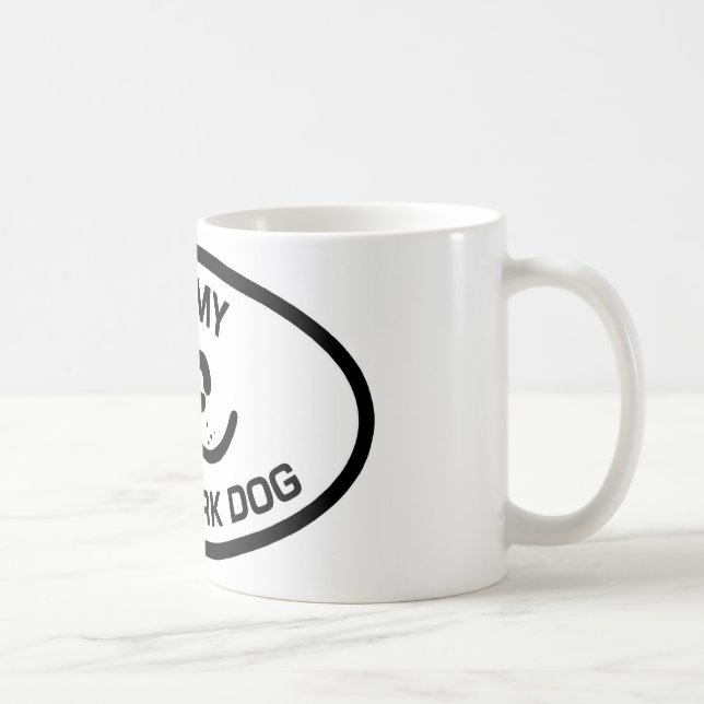Caneca De Café Eu amo meu cão de Nosework (Direita)