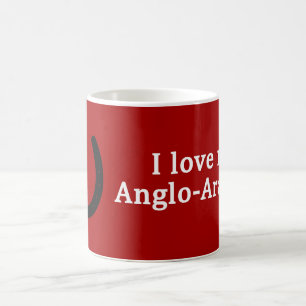 Caneca De Café Eu Amo Meu Cavalo Anglo-Árabe