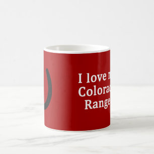 Caneca De Café Eu Amo Meu Cavalo De Cavaleiro Do Colorado