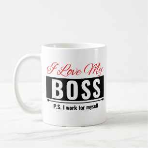 Caneca De Café Eu Amo Meu Chefe