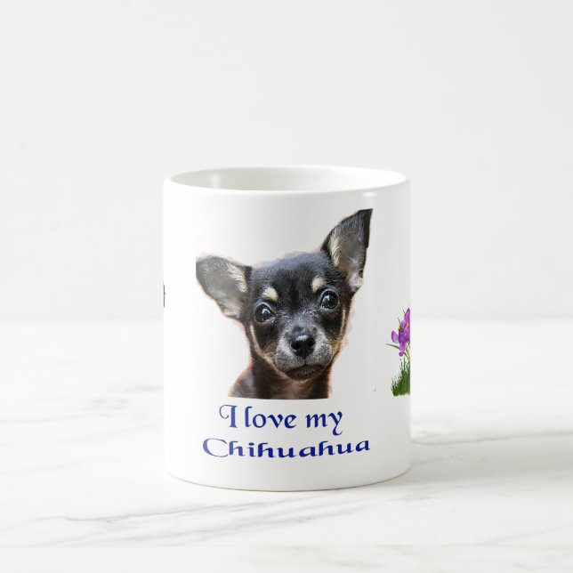 Caneca De Café Eu amo meu Chihuahua (Centro)