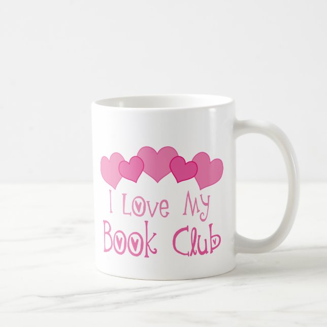 Caneca De Café Eu amo meu clube de leitura (Direita)