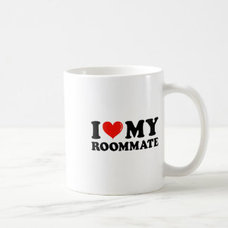 Caneca De Café Eu Amo Meu Colega De Quarto - Eu Corto Meu Colega 