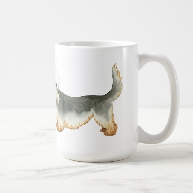 Caneca De Café Eu amo meu Dandie Dinmont Terrier (Direita)