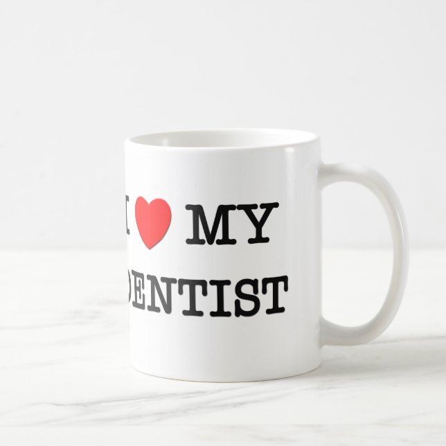 Caneca De Café Eu amo meu DENTISTA (Direita)
