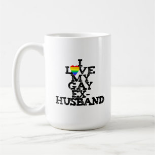 Caneca De Café Eu Amo Meu Ex-Marido Gay Sarcástico Clube de Divór