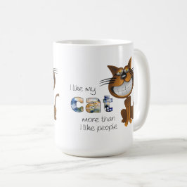 Caneca De Café Eu Amo Meu Gato