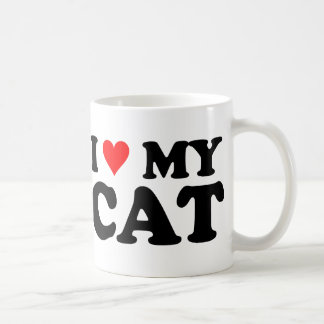 Caneca De Café Eu Amo Meu Gato