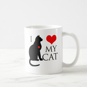 Caneca De Café Eu amo meu gato