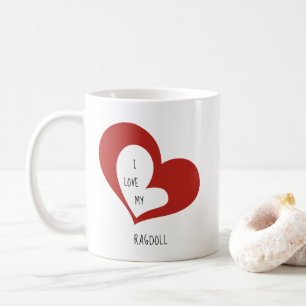 Caneca De Café Eu Amo Meu Gato De Ragdolas