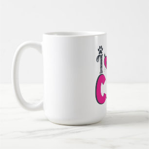 Caneca De Café Eu Amo Meu Gato – Design Fofo para Amantes de Anim