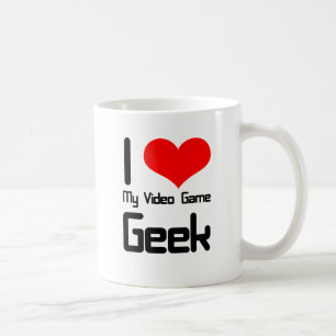 Caneca De Café Eu amo meu geek do jogo de vídeo