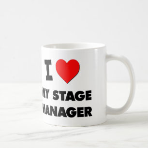 Caneca De Café Eu amo meu gerente de palco