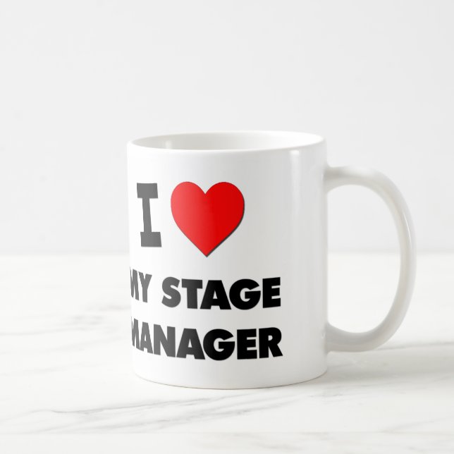 Caneca De Café Eu amo meu gerente de palco (Direita)