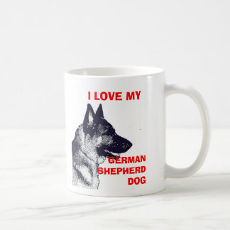 CANECA DE CAFÉ EU AMO MEU GERMAN SHEPHERD