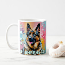 Eu amo meu German shepherd