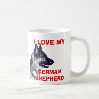 CANECA DE CAFÉ EU AMO MEU GERMAN SHEPHERD