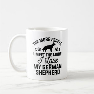 Caneca De Café Eu Amo Meu German shepherd