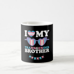 Caneca De Café Eu Amo Meu Irmão Transgênero Família Trans LGBTQ