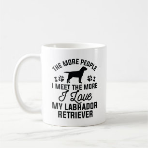 Caneca De Café Eu Amo Meu Labrador Retriever