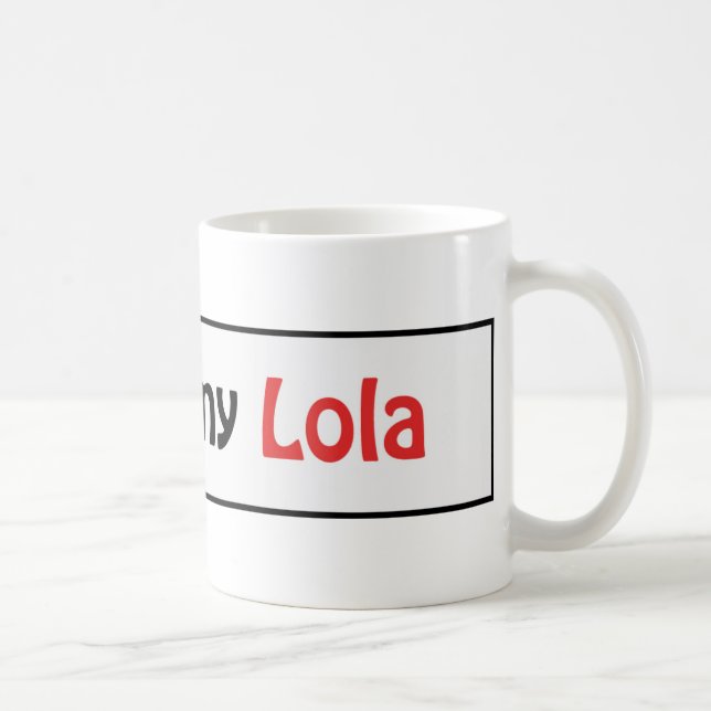 Caneca De Café Eu amo meu lola (Direita)
