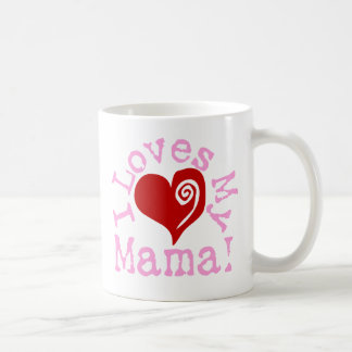 Caneca De Café Eu amo meu Mama