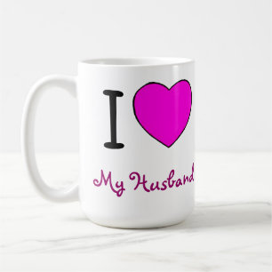 Caneca De Café Eu Amo Meu Marido