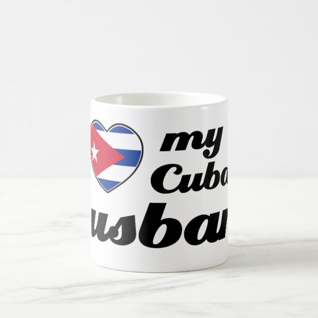 Caneca De Café Eu amo meu marido cubano (Centro)