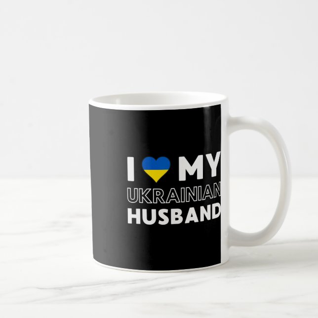 Caneca De Café Eu Amo Meu Marido Ucraniano (Direita)