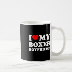 Caneca De Café Eu Amo Meu Namorado Boxer Heart Bf Boxe Athlete Bo