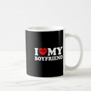 Caneca De Café Eu Amo Meu Namorado Eu Coração Namorado Engraçado