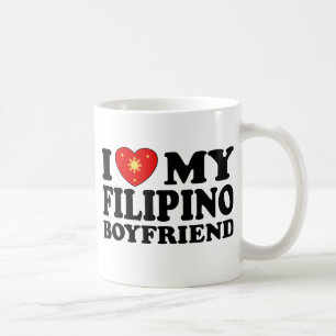 Caneca De Café Eu amo meu namorado filipino