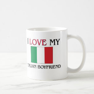 Caneca De Café Eu amo meu namorado italiano