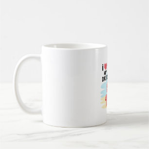 Caneca De Café Eu Amo Meu Pai - Flamingo Love