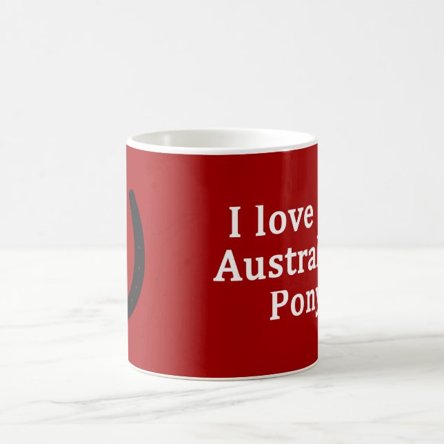 Caneca De Café Eu Amo Meu Pôneo Australiano (Centro)