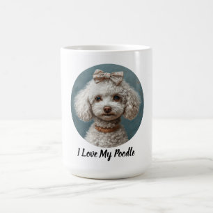 Caneca De Café Eu Amo Meu Poodle