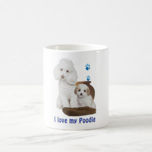 Caneca De Café Eu amo meu Poodle