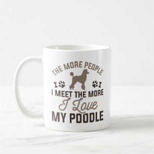 Caneca De Café Eu Amo Meu Poodle