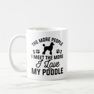 Caneca De Café Eu Amo Meu Poodle