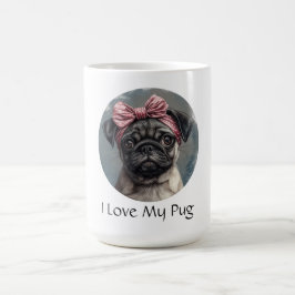 Caneca De Café Eu Amo Meu Pug