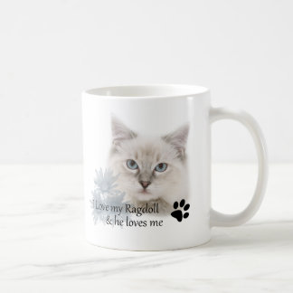 Caneca De Café Eu amo meu ragdoll