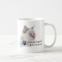 Caneca De Café Eu amo meu ragdoll