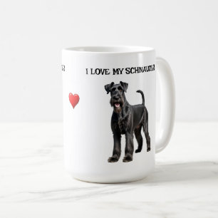Caneca De Café Eu Amo Meu Schnauzer