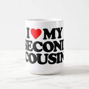 CANECA DE CAFÉ EU AMO MEU SEGUNDO PRIMO