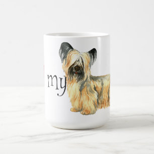 Caneca De Café Eu amo meu Skye Terrier