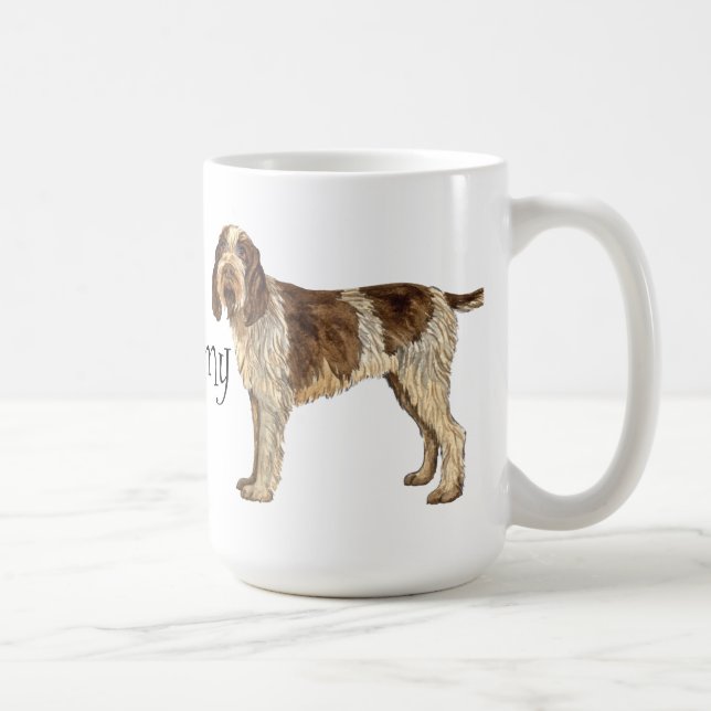 Caneca De Café Eu amo meu Spinone Italiano (Direita)