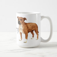 Eu amo meu Staffordshire bull terrier