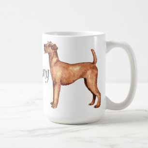 Caneca De Café Eu amo meu Terrier irlandês