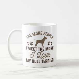 Caneca De Café Eu Amo Meu Touro Terrier