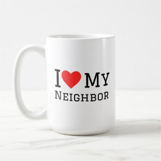 Caneca De Café Eu amo meu vizinho